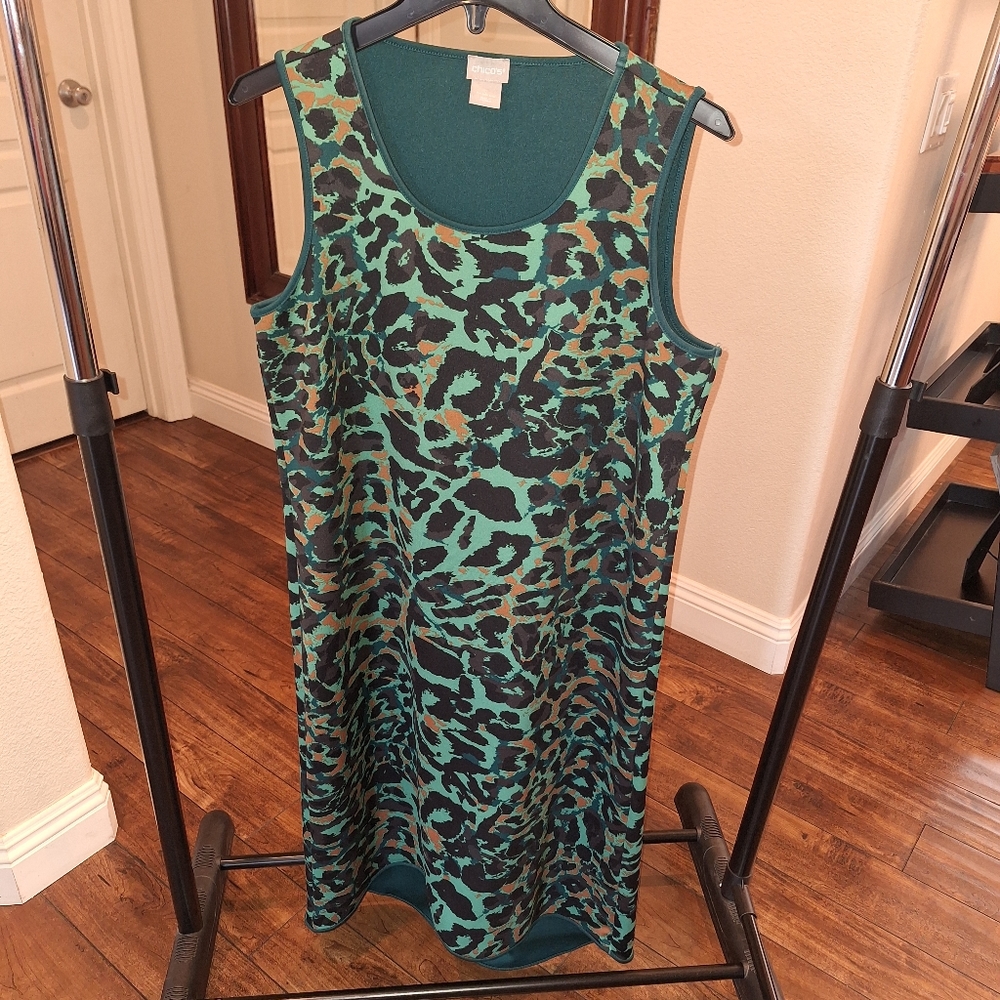 Chico's Maxi Scuba Dress Sz 1